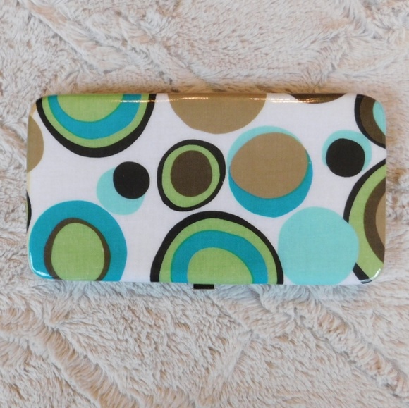 Braciano Handbags - Braciano hard case wallet, vegan, circle.